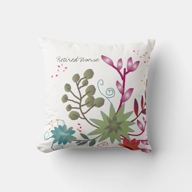  Floral Revermoeid Neurse Pillow Kussen (Voorkant)