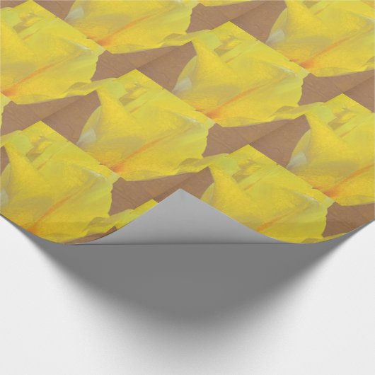 Floral Rhapsody in Geel Cadeaupapier (Hoek)