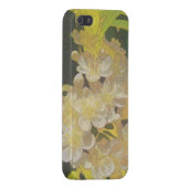 Floral Rhapsody in Gold en White iPhone Hoesje (Achterkant Rechts)