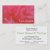 Floral Rhapsody in Magenta en Red Visitekaartje (Voorkant / Achterkant)