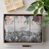 Floral Rhode Island Red Chickens Tissuepapier (Geschenk)