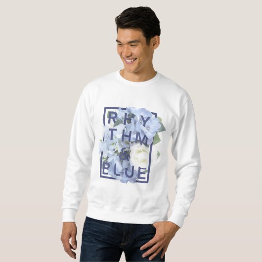 Floral Rhythm & Blue Logo Sweatshirt (Voorkant volledig)