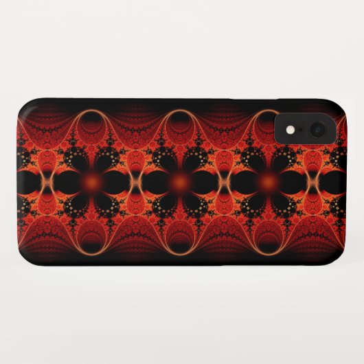Floral Ribbon Abstracte Fractal Art Case-Mate iPhone Case (Achterkant (horizontaal))