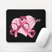 Floral Ribbon Hope - Breast Cancer Muismat (Met muis)