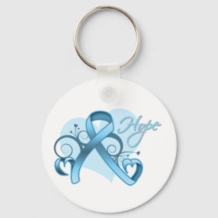 Floral Ribbon Hope - Lymphedema Sleutelhanger