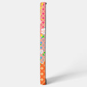 Floral Ribbon Kimono Pattern Samsung Galaxy Hoesje (Linkerkant)