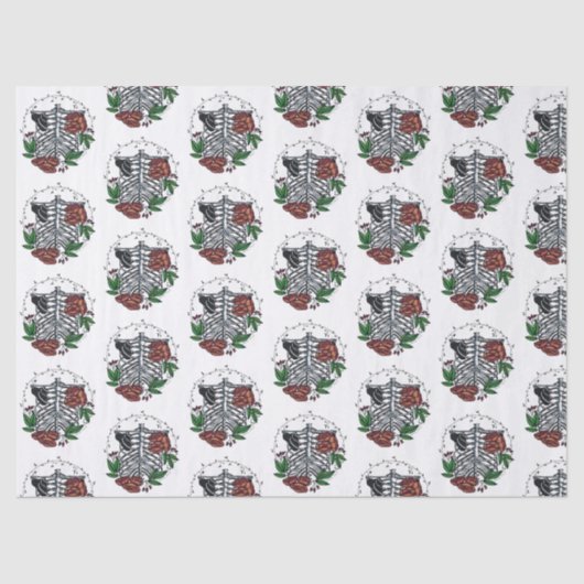 Floral Ribs Tissuepapier (Voorkant)