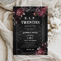 Floral RIP 20s 30e verjaardag Dood aan mijn jeugd