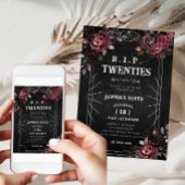 Floral RIP 20s 30e verjaardag Dood aan mijn jeugd Kaart