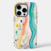 Floral River en de golven Case-Mate iPhone Case (Achterkant)