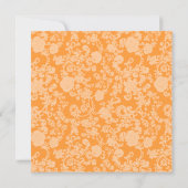 Floral Rococo Huwelijk, 5.25 "x5.25" uitnodiging (Achterkant)