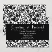 Floral Rococo Wedding, 5 "x7" uitnodiging. Kaart (Voorkant / Achterkant)