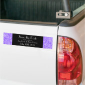 Floral Rococo Wedding, bewaar de datum sticker (Op Truck)