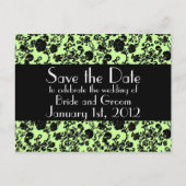 Floral Rococo Wedding, save the date briefkaart (Voorkant)