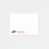 Floral rode papaver post-it® notes (Voorkant)