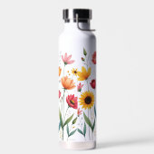 Floral Roestvrij staal Waterfles | Geïsoleerde EC (Links)