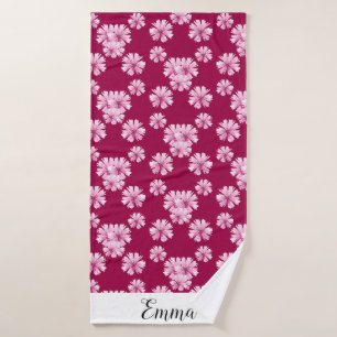 Floral romance cherry blossom bad handdoek