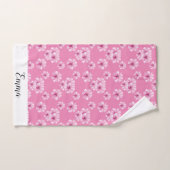 Floral romance cherry blossom bad handdoek (Handdoek)