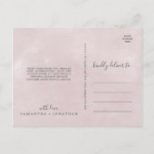 Floral Romance Dank u Briefkaart (Achterkant)