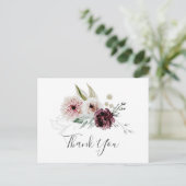 Floral Romance Dank u Briefkaart (Staand voorkant)