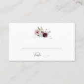 Floral Romance Flat Wedding Plaatskaartje (Voorkant)
