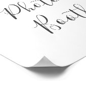 Floral Romance Foto Booth Sign Poster (Hoek)