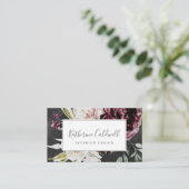Floral-Romance | Grijze Visitekaartje (Staand voorkant)