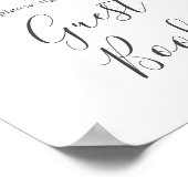 Floral Romance Guest Book Sign Poster (Hoek)