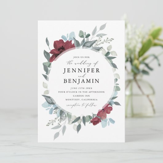 Floral-Romance Kaart (Staand voorkant)