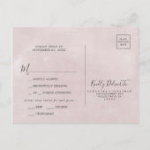 Floral-Romance | Keuze uit grijs menu RSVP-Briefka (Achterkant)