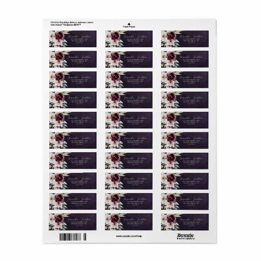 Floral-Romance | Label Plum Return (Full Sheet)