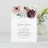 Floral Romance Lingerie Shower Kaart (Staand voorkant)