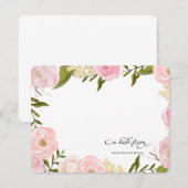 FLORAL ROMANCE Persoonlijke notitie Notitiekaartje (Voorkant / Achterkant)