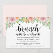 Floral Romance Post Wedding Brunch Uitnodigingskaa Kaart (Voorkant / Achterkant)