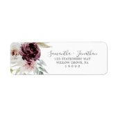 Floral Romance Return Address Label (Voorkant)