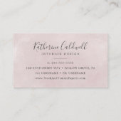 Floral Romance Visitekaartje (Achterkant)