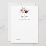 Floral Romance Wedding Advieskaart<br><div class="desc">Deze florale romance huwelijksadvieskaart is perfect voor een elegante bruiloft en kan voor elke gebeurtenis worden gebruikt. Het moderne rustic boho-ontwerp is voorzien van romantische waterverf bloemen in zachte tinten van bruine, bruine, wazige roze en roomwitte met groene bladeren. Deze advieskaarten kunnen worden gebruikt als alternatief voor een huwelijksreceptie, -vrijgezellenfeest,...</div>