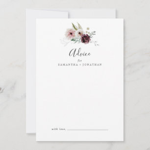 Floral Romance Wedding Advieskaart