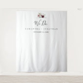 Floral Romance Wedding Foto Wandkleed (Voorkant)