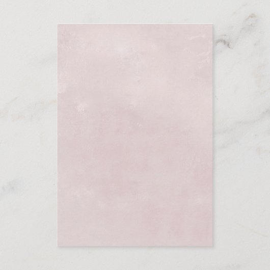 Floral Romance Wedding Reception Tussenvoegsel Kaa Informatiekaartje (Achterkant)