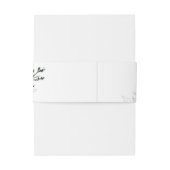 Floral Romance Wedding Uitnodigingen Wikkel (Achterkant Voorbeeld)