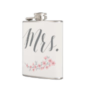 Floral Romantic Huwelijkscadeaus Roze mevrouw Heupfles (Links)