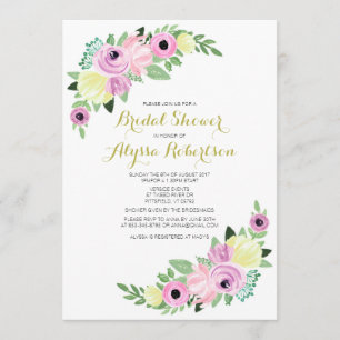 Floral Romantic-kaart voor Vrijgezellenfeesten met Kaart