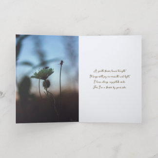 Floral Romantic Poem – Botanical Fantasy Thank You Folie Feestdagenkaart