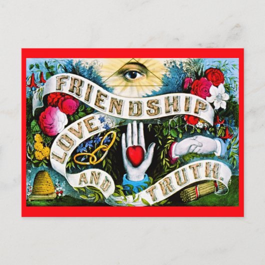  Floral Romantic Valentijn Love Friendship Briefkaart (Voorkant)