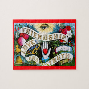  Floral Romantic Valentijn Love Friendship Legpuzzel