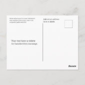 Floral Romantic Valentijn Love Friendship Masonic Briefkaart (Achterkant)