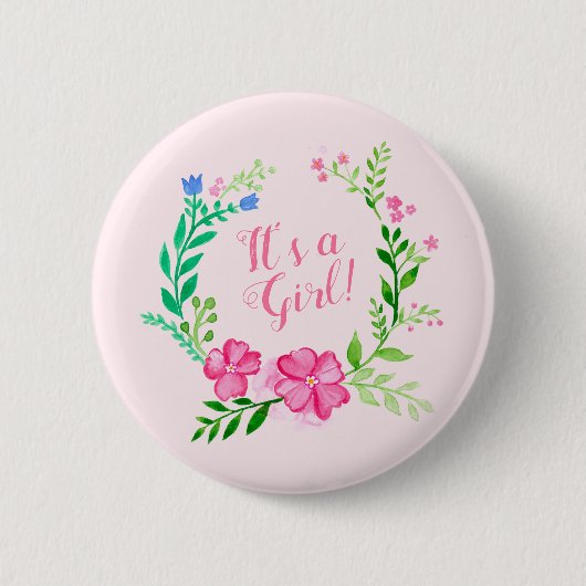 Floral Ronde Button 5,7 Cm (Voorkant)