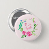 Floral Ronde Button 5,7 Cm (Voorkant /achterkant)