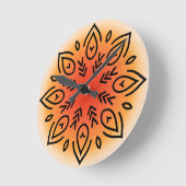 Floral Ronde Klok (Hoek)